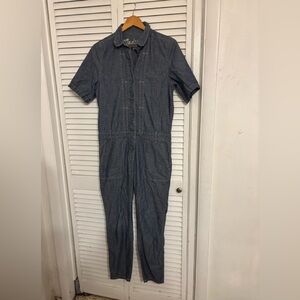 Madewell Denim Relaxed Coverall Jumpsuit in denim Wash Small medium
